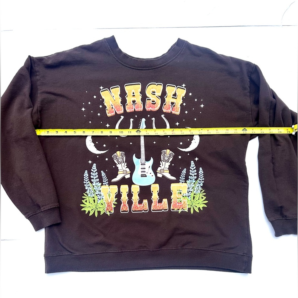 Nashville World Tour Graphic Double Side Long Sleeve Shirt Music/Boots 1X - Picture 6 of 7